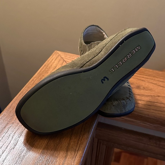 Merrell Olive Green Slip-On Loafers - Picture 2 of 6